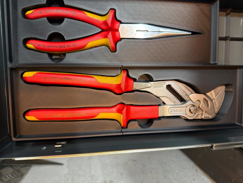 Khay Gridfinity cho Knipex 86 06 250 Pliers Wrench - Image 1