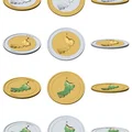 Đồng xu địa hình 3D Oman 85 mm – Quà lưu niệm phù điêu - Thumbnail 3