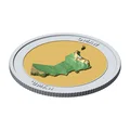 Đồng xu địa hình 3D Oman 85 mm – Quà lưu niệm phù điêu - Thumbnail 5