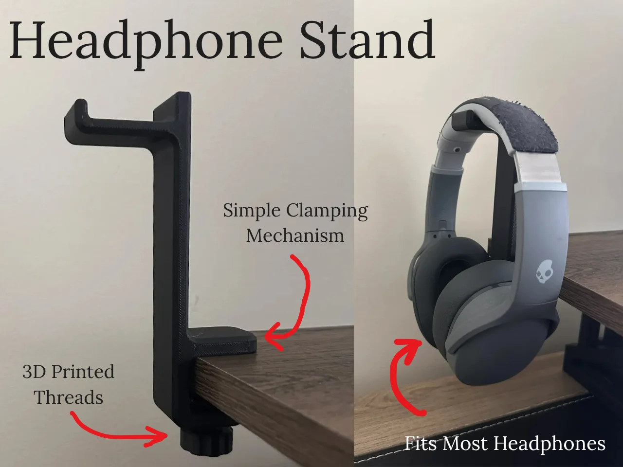 Giá Treo Tai Nghe Kẹp Bàn (Desk Clamp Headphone Stand) 1