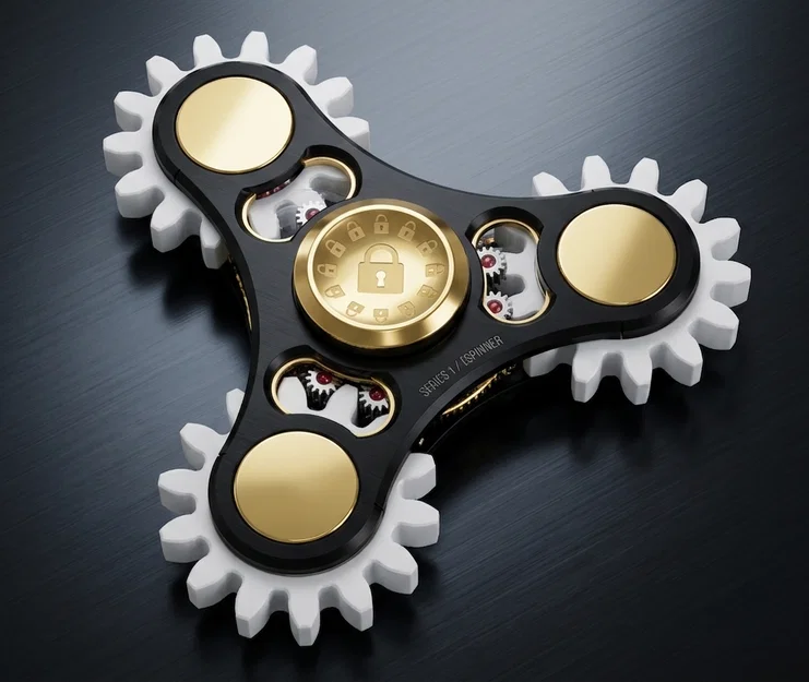 Kinetic Gear Fidget Spinner - Image 1