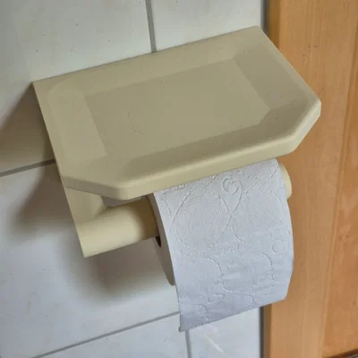 Giá đỡ giấy vệ sinh tích hợp kệ để đồ tiện lợi