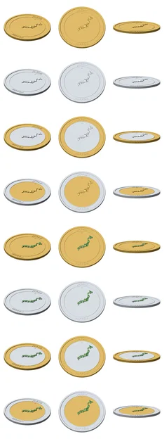 Đồng Xu Địa Hình 3D Nhật Bản 85 mm – Quà Tặng Sưu Tầm - Image 3