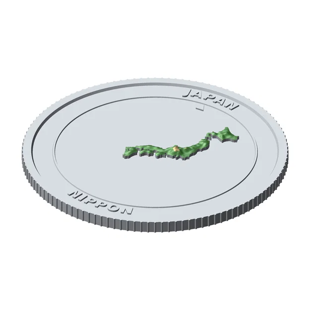 Đồng Xu Địa Hình 3D Nhật Bản 85 mm – Quà Tặng Sưu Tầm - Image 5
