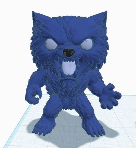 Mô hình Sói Xanh (Blue Wolf) phong cách FunkoPop - File in 3D chất lượng - Image 2