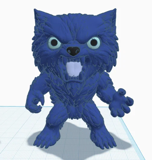 Mô hình Sói Xanh (Blue Wolf) phong cách FunkoPop - File in 3D chất lượng - Image 3