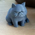 Mô hình Mèo Ú Quạu Quọ (Grumpy Fat Cat) - Thumbnail 2