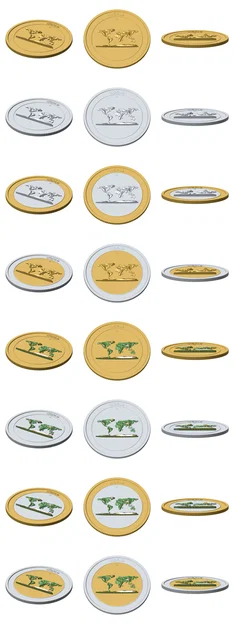 World 3D Topographic Coin 85 mm – Đồng xu sưu tầm địa hình nổi - Image 6