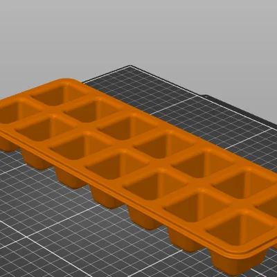 Tự in 3D khay đá tiện lợi cho gia đình với thiết kế thông minh
