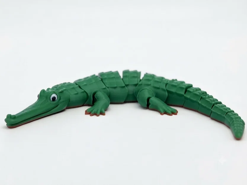 Mô hình cá sấu khớp nối linh hoạt (Articulated flexi crocodile) - Image 1
