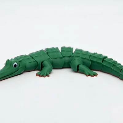 Mô hình cá sấu khớp nối linh hoạt (Articulated flexi crocodile)