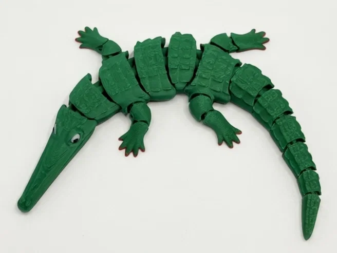 Mô hình cá sấu khớp nối linh hoạt (Articulated flexi crocodile) - Image 2