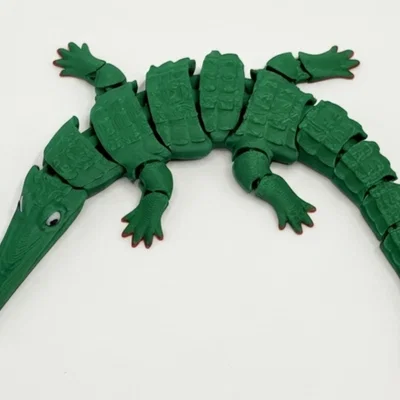 Mô hình cá sấu khớp nối linh hoạt (Articulated flexi crocodile)
