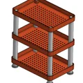 Kệ Góc Nhà Tắm Đa Tầng Hình Chữ Nhật – Bộ Sắp Xếp Đồ Dùng In 3D - Thumbnail 1