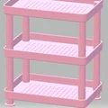 Kệ Góc Nhà Tắm Đa Tầng Hình Chữ Nhật – Bộ Sắp Xếp Đồ Dùng In 3D - Thumbnail 2