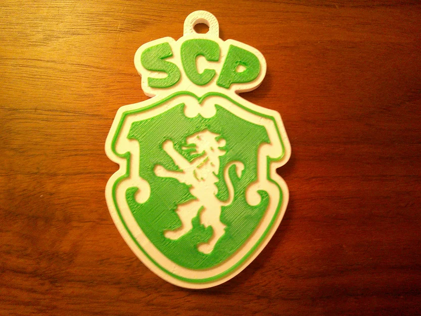 Móc khóa in 3D logo đội bóng Sporting CP (SCP) cá tính - Image 1