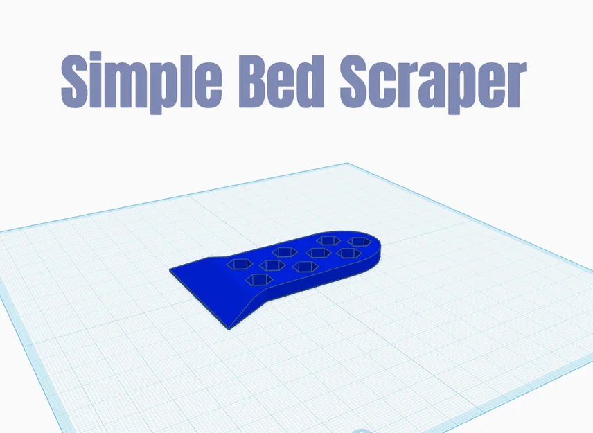 Dụng cụ cạo bàn in đơn giản (Simple Bed Scraper) - Image 1
