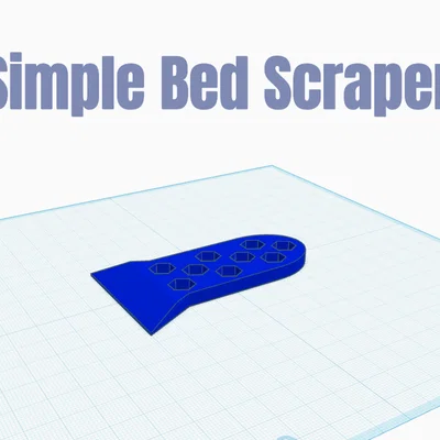 Dụng cụ cạo bàn in đơn giản (Simple Bed Scraper)