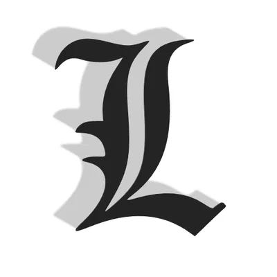 Mô hình trang trí chữ L phong cách Death Note ấn tượng