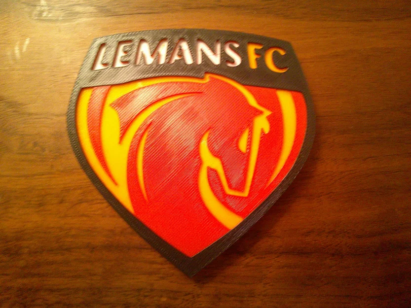 Mô hình 3D Logo Le Mans FC - Đế lót ly hoặc vật trang trí cực chất - Image 1