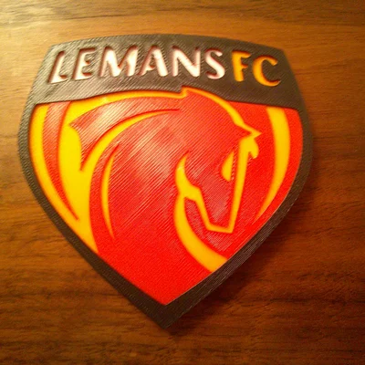 Mô hình 3D Logo Le Mans FC - Đế lót ly hoặc vật trang trí cực chất