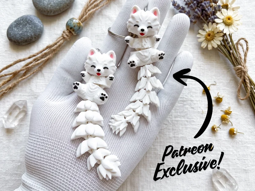 Mô hình chú chó Samoyed Flexi đáng yêu - Đồ chơi, móc khóa & nam châm - Image 2