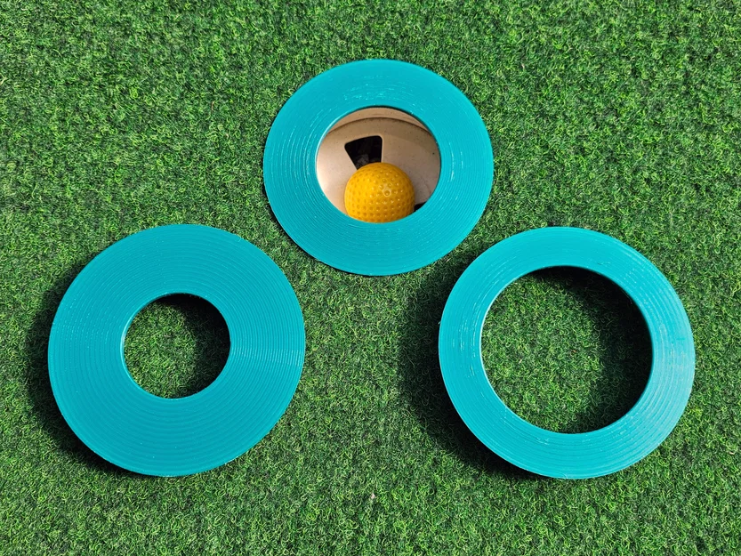 Bộ vòng thu nhỏ lỗ golf (50mm, 65mm, 80mm) hỗ trợ luyện tập putting - Image 1