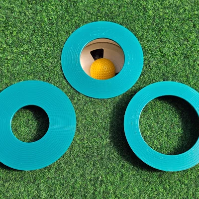 Bộ vòng thu nhỏ lỗ golf (50mm, 65mm, 80mm) hỗ trợ luyện tập putting