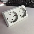 Mặt nạ thay thế cho ổ cắm điện đôi Makel - Tự in 3D sửa chữa - Thumbnail 1