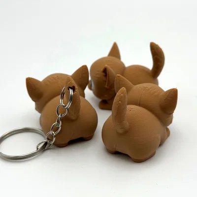 Mô hình chú chó Chihuahua siêu cưng kèm móc khóa