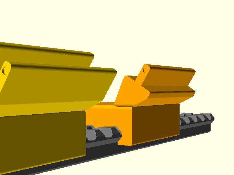 Bộ Ngắm Nghiêng Canted Iron Sights & Móc Dây Đeo (Picatinny cho Excalibur/Alchemist) - Image 4