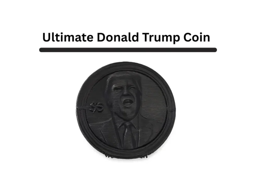 Mô hình đồng xu Donald Trump độc đáo cho máy in 3D - Image 1
