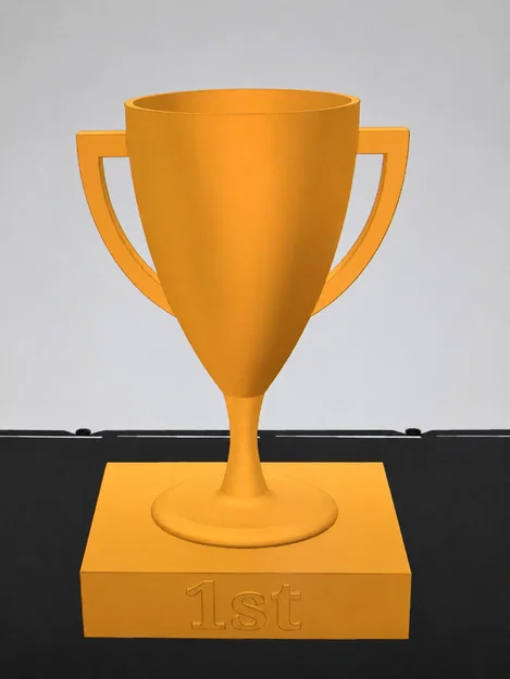 Mẫu Cúp Chiến Thắng 1st Place Trophy In 3D Độc Đáo Cho Mọi Cuộc Thi - Image 1
