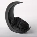 Sleeping Wolf On a Moon - Mô hình sói ngủ trên trăng khuyết - Thumbnail 2