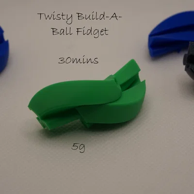 Tự thiết kế quả cầu xoay thông minh Twisty Build-A-Ball Fidget