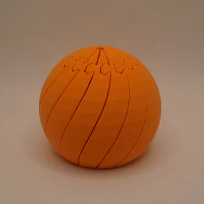 Mô hình quả cầu xoay giải trí Twisty Ball Fidget in 3D