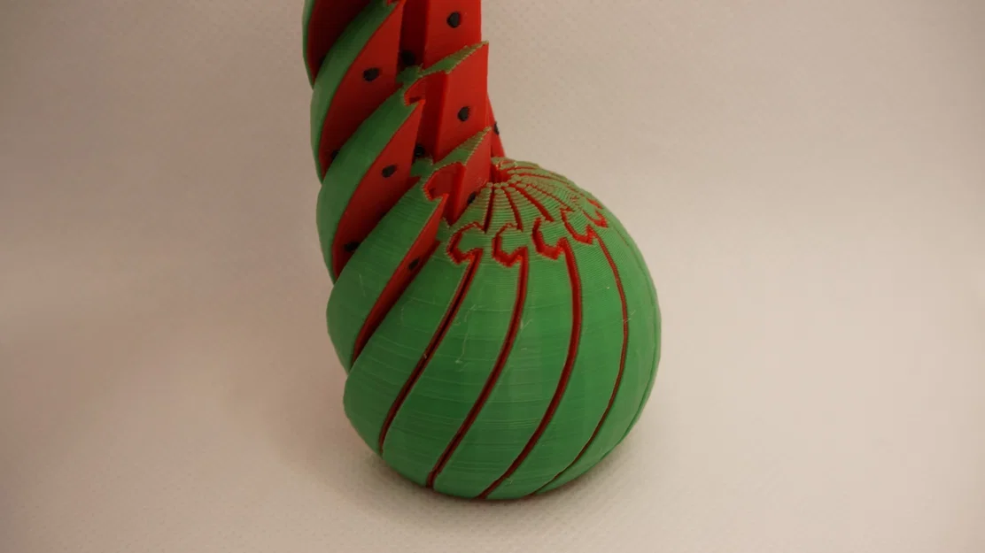 Mô hình đồ chơi giải trí Twisty Watermelon Fidget in 3D - Image 3