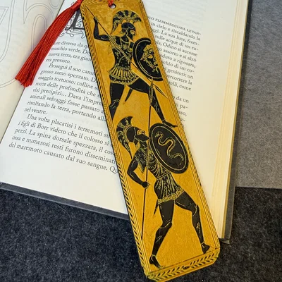 Achilles đối đầu Hector – Bookmark lấy cảm hứng từ sử thi Odyssey