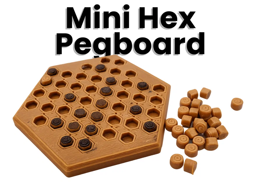Mini Hex Pegboard – Bảng Pegboard Lục Giác & Đồ Chơi Xếp Hình Mini - Image 1