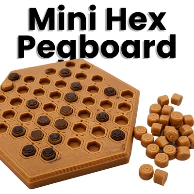 Mini Hex Pegboard – Bảng Pegboard Lục Giác & Đồ Chơi Xếp Hình Mini