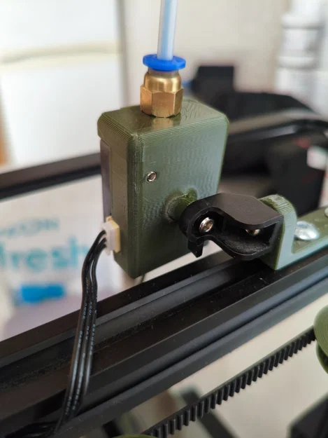 Giá đỡ cảm biến sợi nhựa cho Ender 3 S1 có đầu nối ống Teflon - Image 2