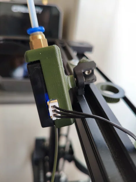 Giá đỡ cảm biến sợi nhựa cho Ender 3 S1 có đầu nối ống Teflon - Image 3