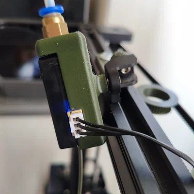 Giá đỡ cảm biến sợi nhựa cho Ender 3 S1 có đầu nối ống Teflon