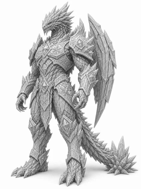Mô hình 3D YSKAROTH Dragon titan - Image 2