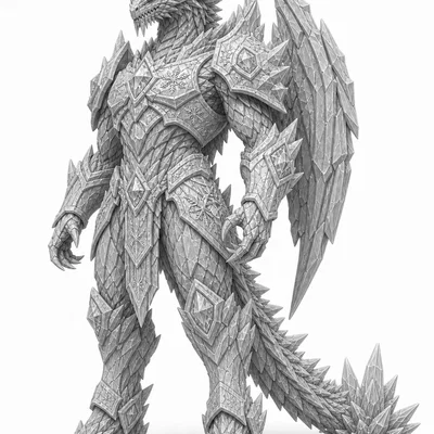 Mô hình 3D YSKAROTH Dragon titan