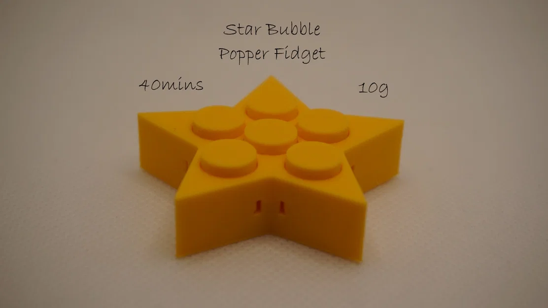 Star Bubble Popper Fidget - Đồ chơi giảm stress in 3D đơn giản - Image 1