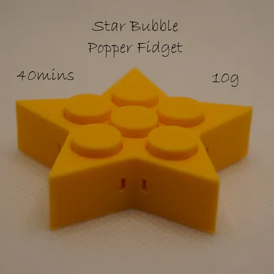 Star Bubble Popper Fidget - Đồ chơi giảm stress in 3D đơn giản