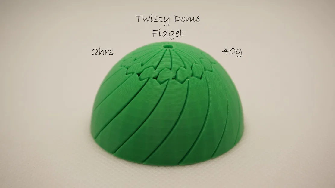 Đồ chơi giảm stress Twisty Dome Fidget - Mô hình in 3D độc đáo - Image 1