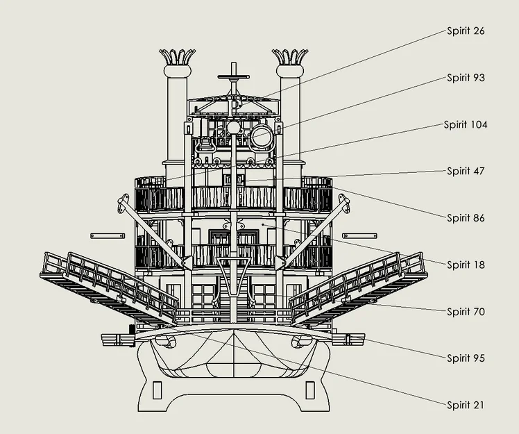 MÔ HÌNH TÀU HƠI NƯỚC "SPIRIT OF 3D" - Image 3