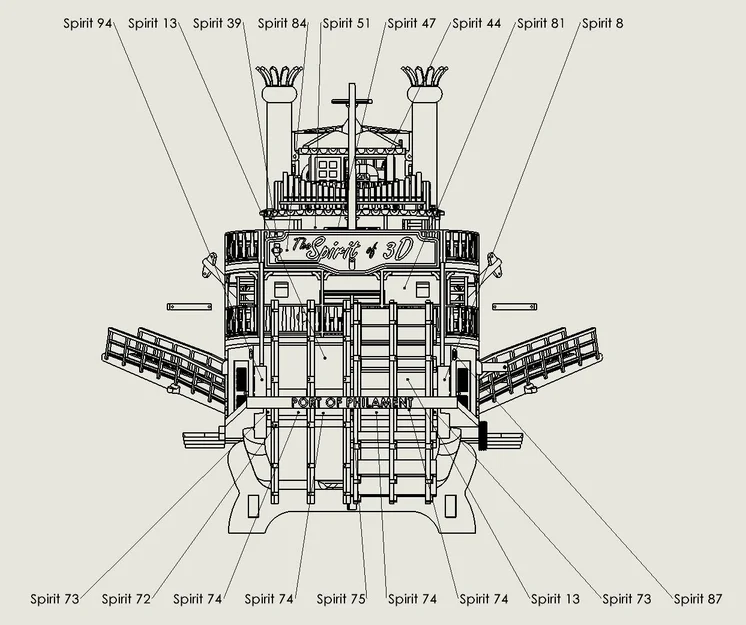 MÔ HÌNH TÀU HƠI NƯỚC "SPIRIT OF 3D" - Image 10